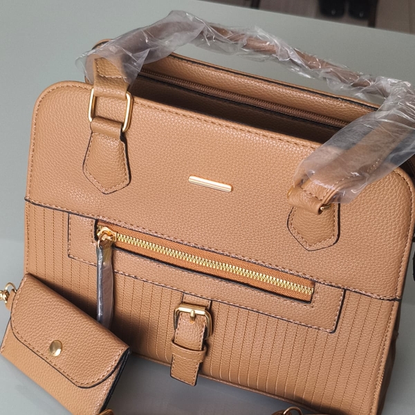 Bolsa Feminina Elegante com Alça Dupla + Porta Moedas 