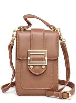 Bolsa Porta Celular Origami Slim Marrom