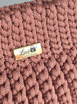 Bolsa Feminina em Crochê com Alça de Mão e de corrente